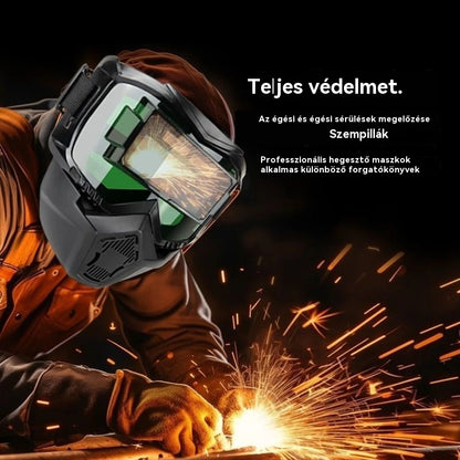 🔥😎Teljesen automatikus hegesztősisak cserélhető lámpával, fejre szerelhető, védőálarc hegesztőknek
