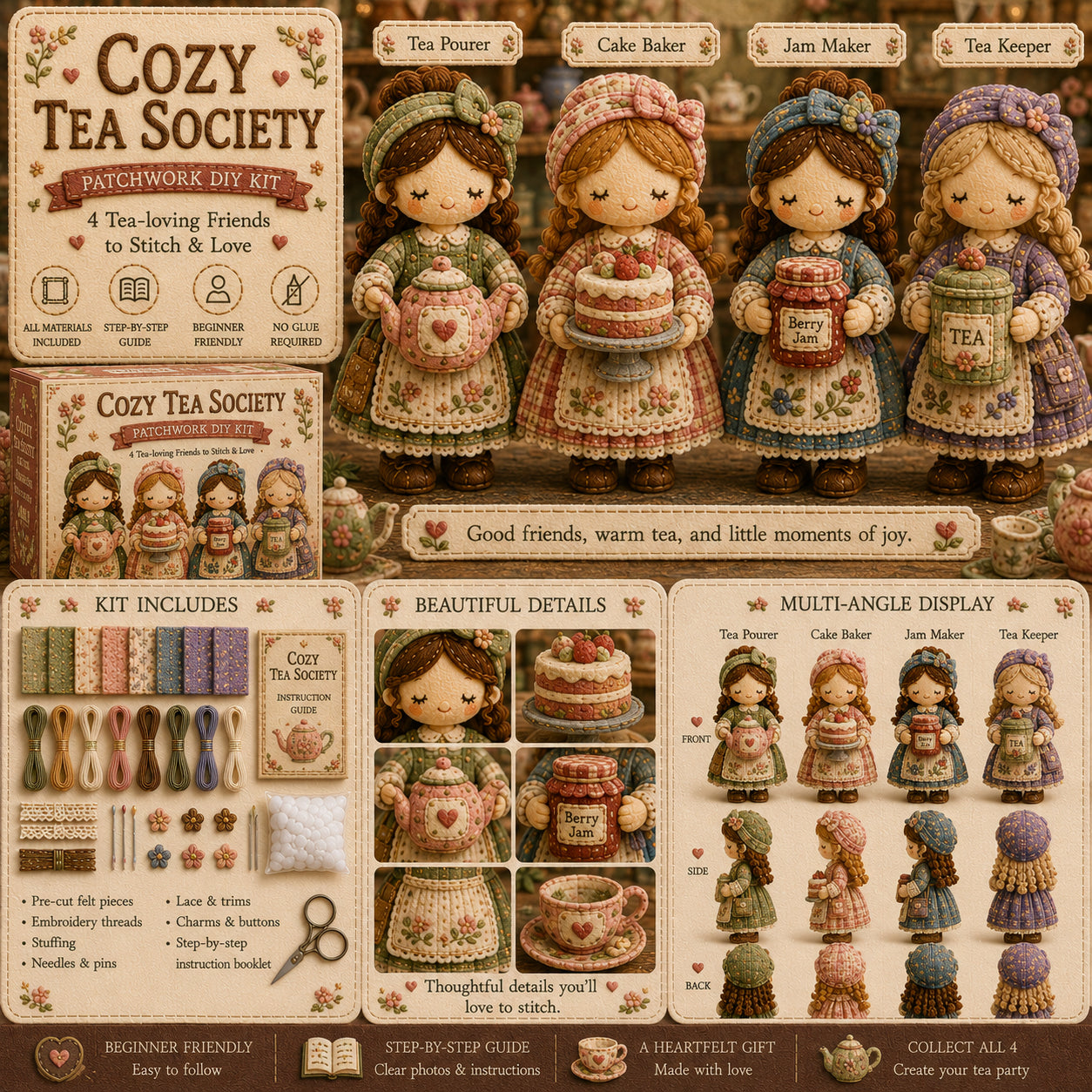 🎁Viimane päev: 49% allahindlust! 🧵 Miniatuursete lapitekkide komplekt Miniatuursete Maailm sarjast.