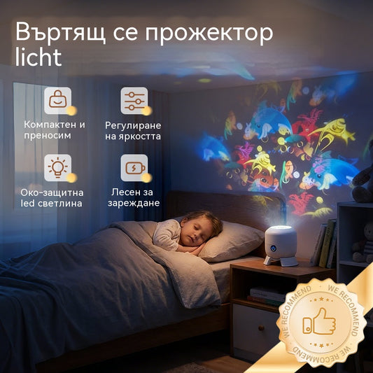 💖🌙【продават се като топъл хляб】2026 Динамично въртяща се LED лампа за проектор! ☁️🔥✨