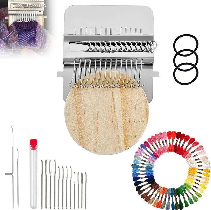🔥🧵🧩Mini telar DIY Kit de herramientas para reparación de telas