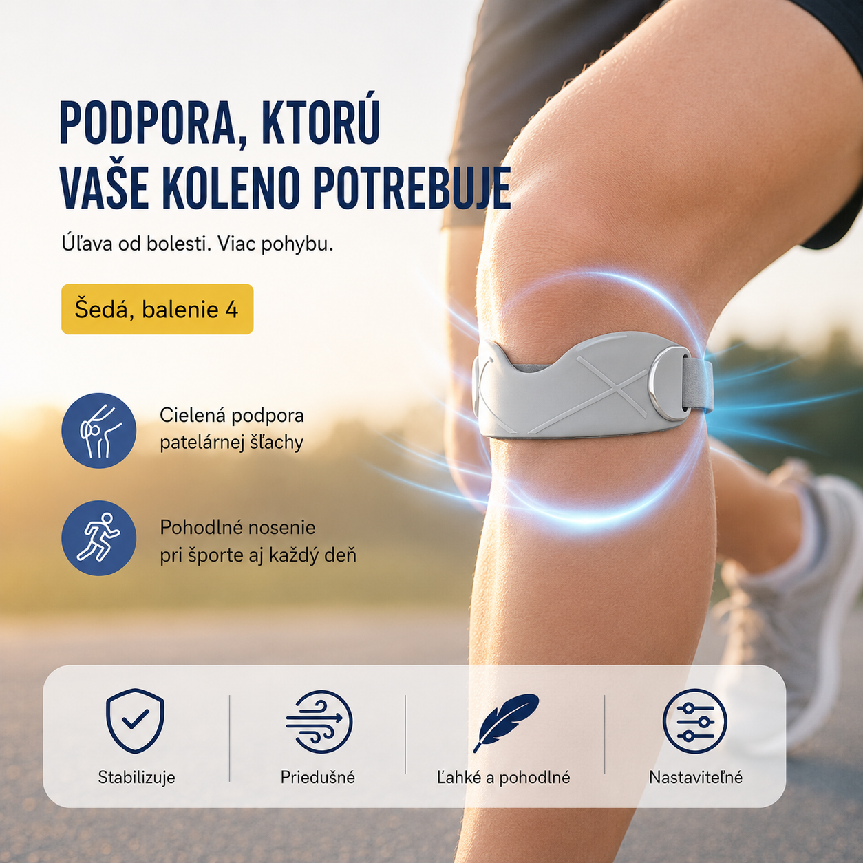 4 darab 8300 Ft🏃‍♀️ Sport térdrögzítő👉 A térdnek időre van szüksége. Ez a tapasz megadja neked.