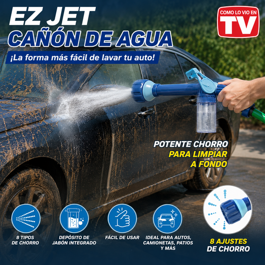 🚿【Multifunctional 8-in-1】💧 Pistola de agua a alta presión: lavado de autos, jardín, 10 veces más presión, multimodo ⚡