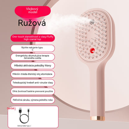 💖💨Fésű egygombos permetező funkcióval, amely hatékonyan megakadályozza a haj gubancolódását.