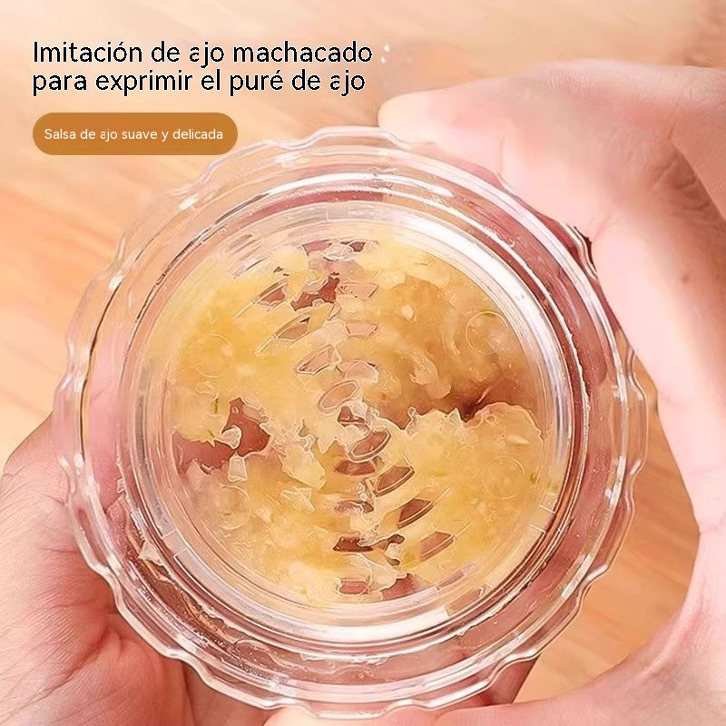 🔥【Compra 5 y llévate 5 gratis】🧄 Picadora manual transparente de ajo y jengibre