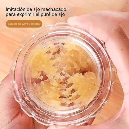 🔥【Compra 5 y llévate 5 gratis】🧄 Picadora manual transparente de ajo y jengibre