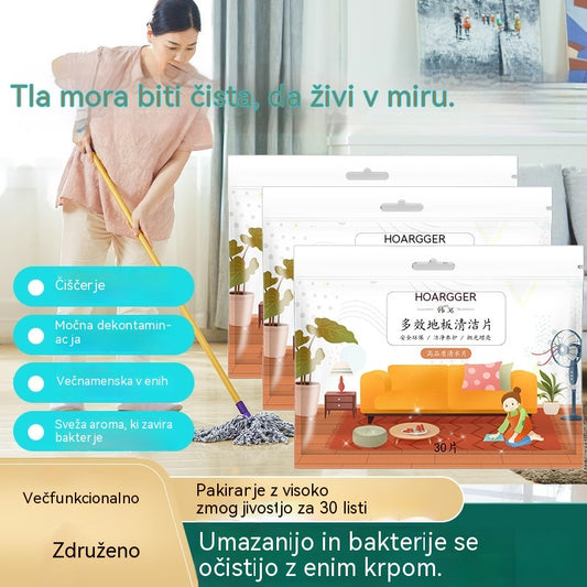 🧹【Nova izboljšava! 210 enot】✨ Antibakterijske in dezodorirajoče večnamenske čistilne tablete | Primerno za lesena, laminatna, ploščicna tla in stene prikolic