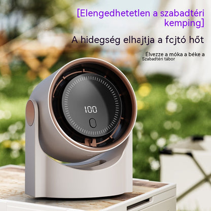 🧊🍃Új lapát nélküli, turbina stílusú asztali ventilátor (falra szerelhető)