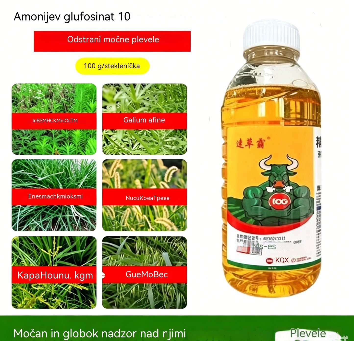 ✅ Herbicid in sredstvo za preprečevanje gnilobe korenin👉【100 ml tekočine razredčimo v 15–20 l vode】💡