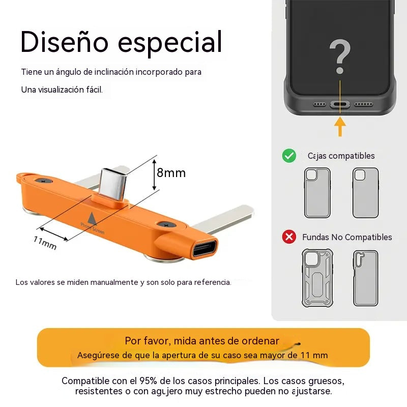 📱Compra 1 y llévate 1 gratis, disfruta de un 10% de descuento y envío gratis🔥Carga súper rápida de 240 W, soporte invisible giratorio de 360°, cable de carga desmontable 2 en 1