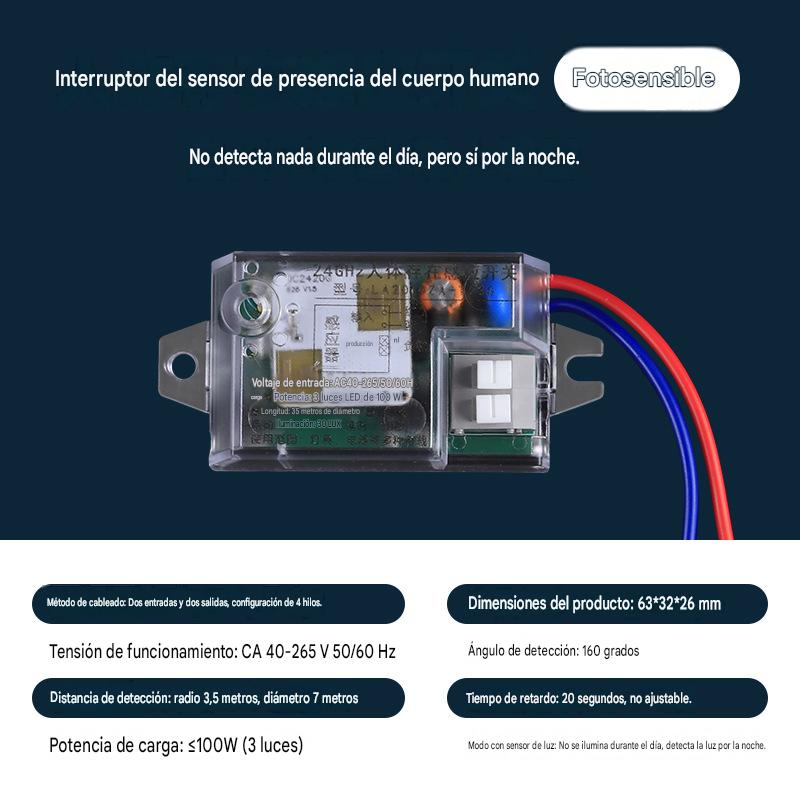 🔥【Compra 1, llévate 1 gratis】⚡💡Interruptor de luz con sensor de movimiento integrado